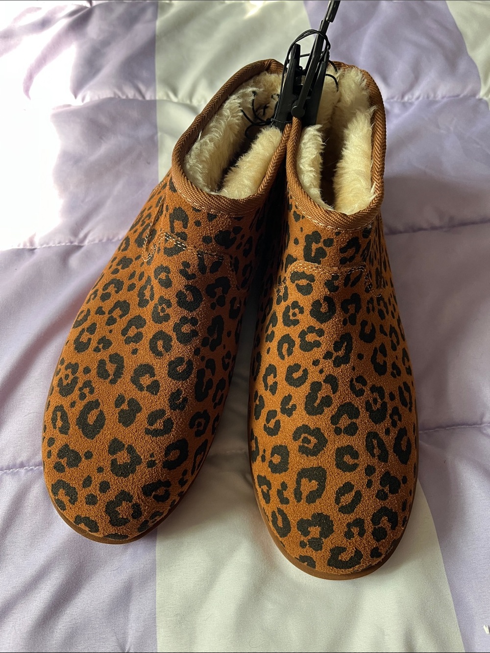 Time and Tru Leopard Print Booties Size 10